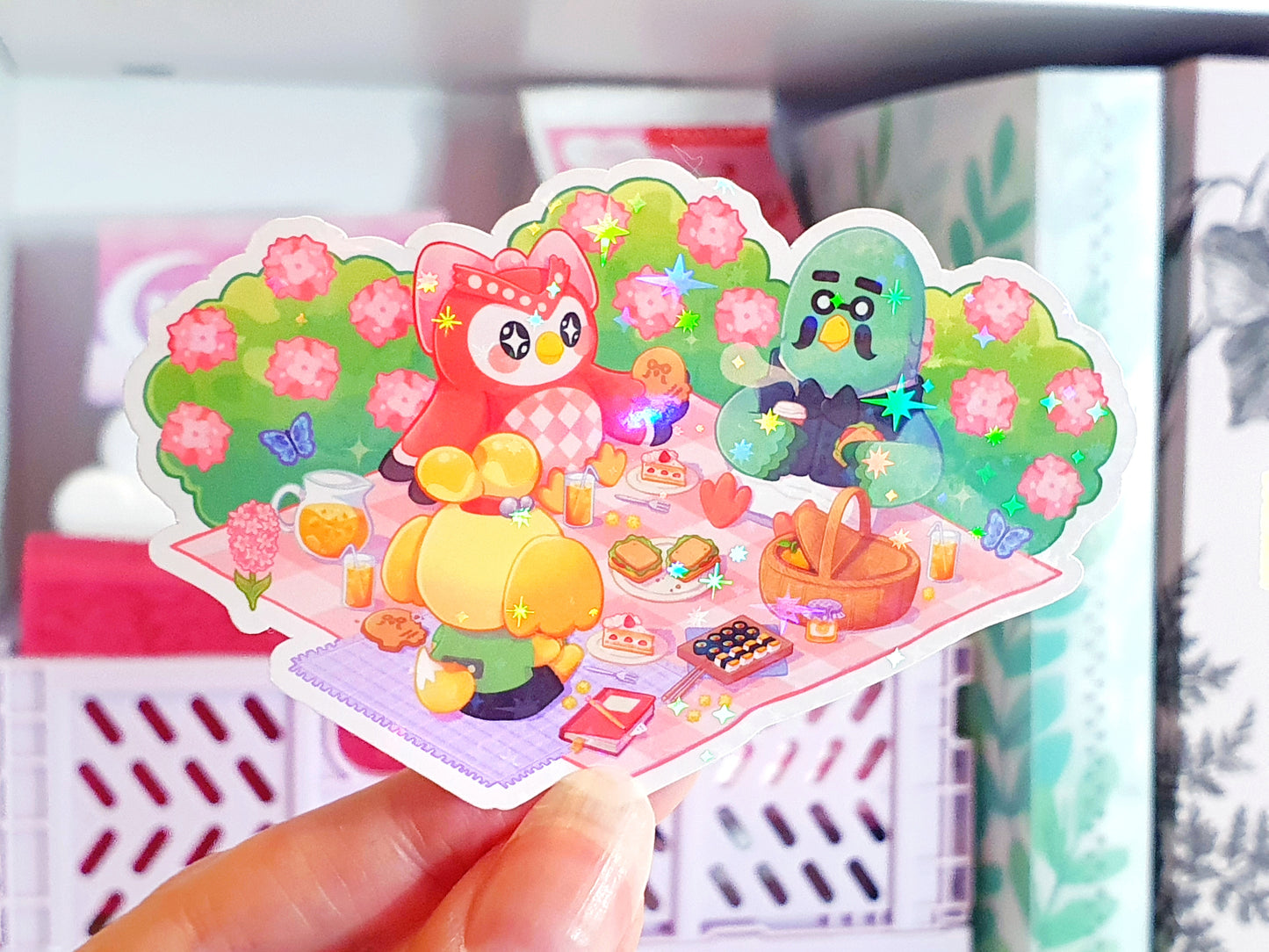 Summer Picnic Vinyl Holographic Sticker