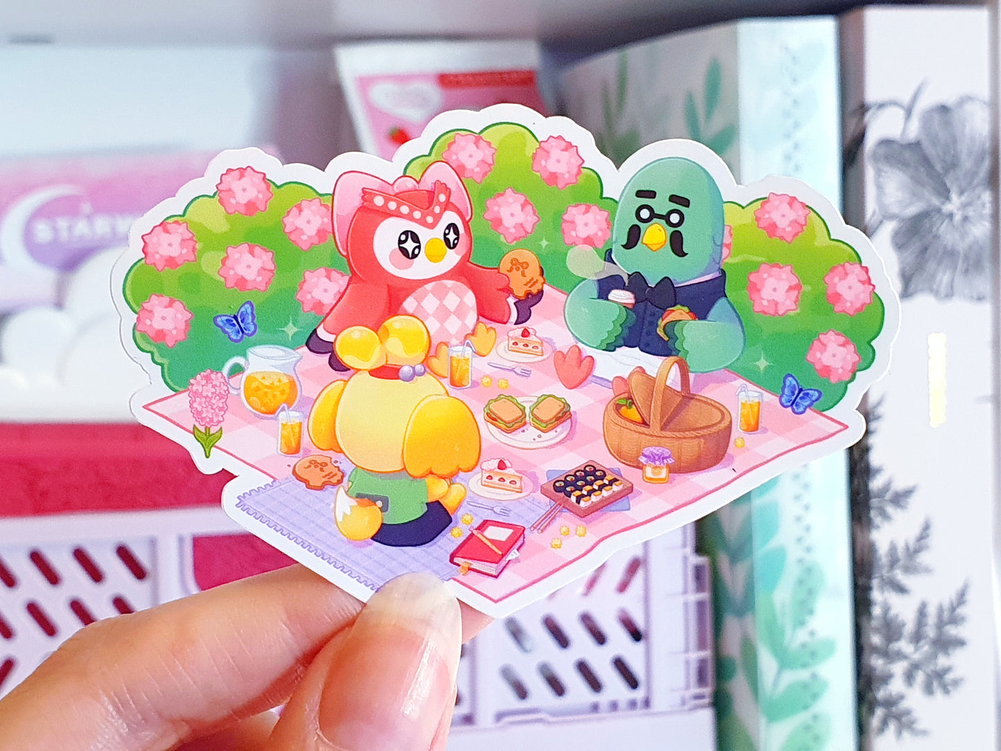 Summer Picnic Vinyl Holographic Sticker