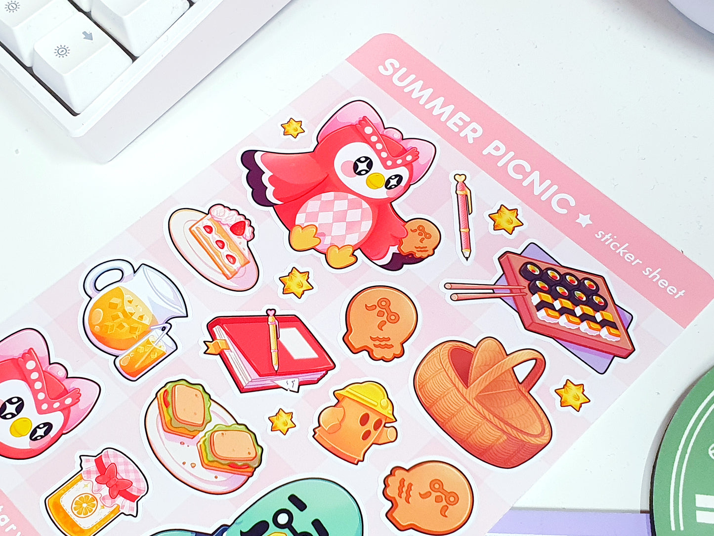 Summer Picnic Sticker Sheet