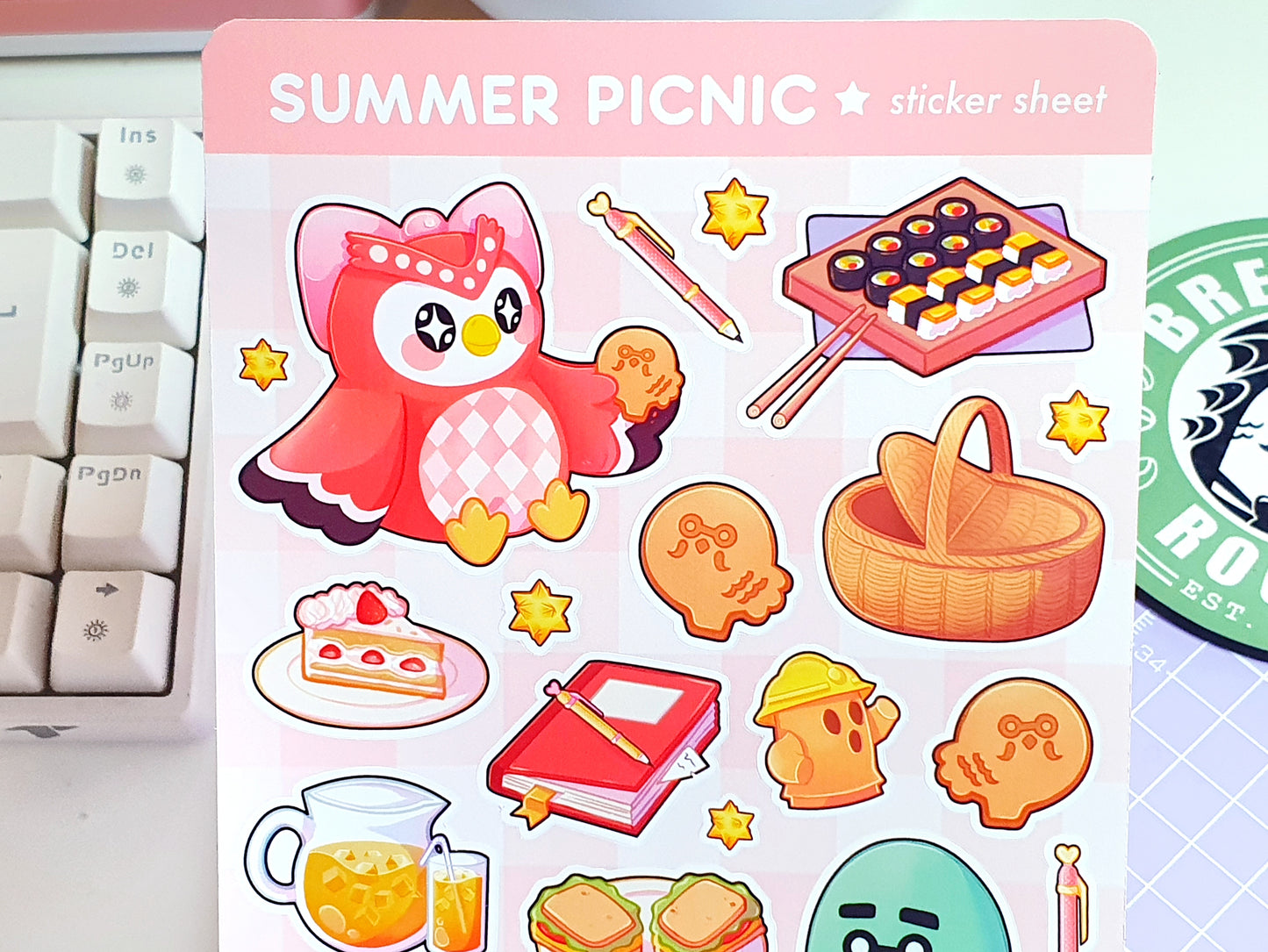 Summer Picnic Sticker Sheet