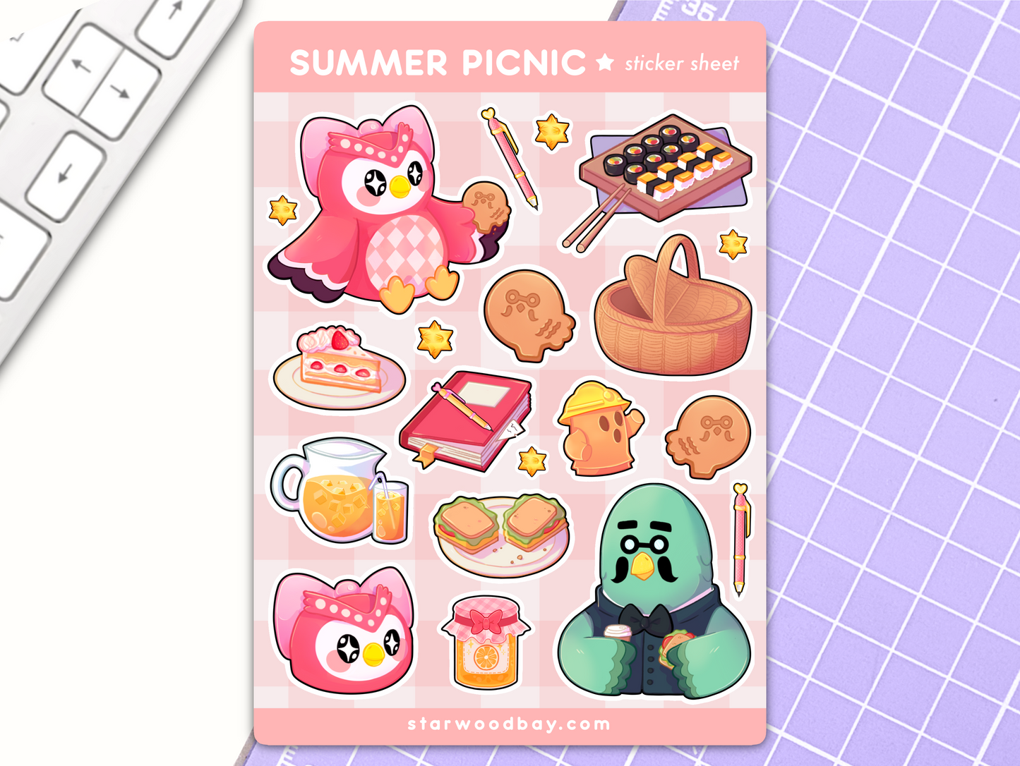 Summer Picnic Sticker Sheet