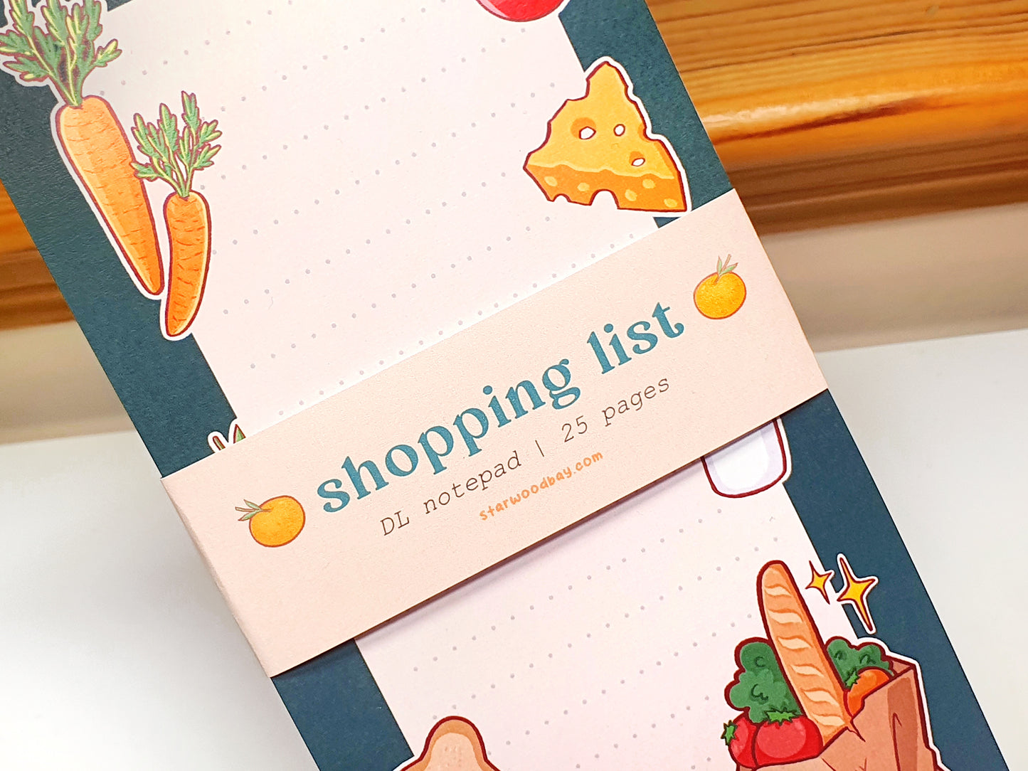 Shopping List Notepad | Grocery Shop Organiser