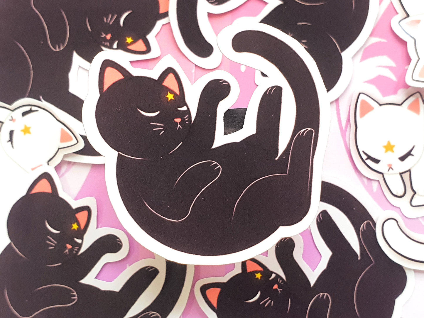 Magical Black Cat Vinyl Sticker