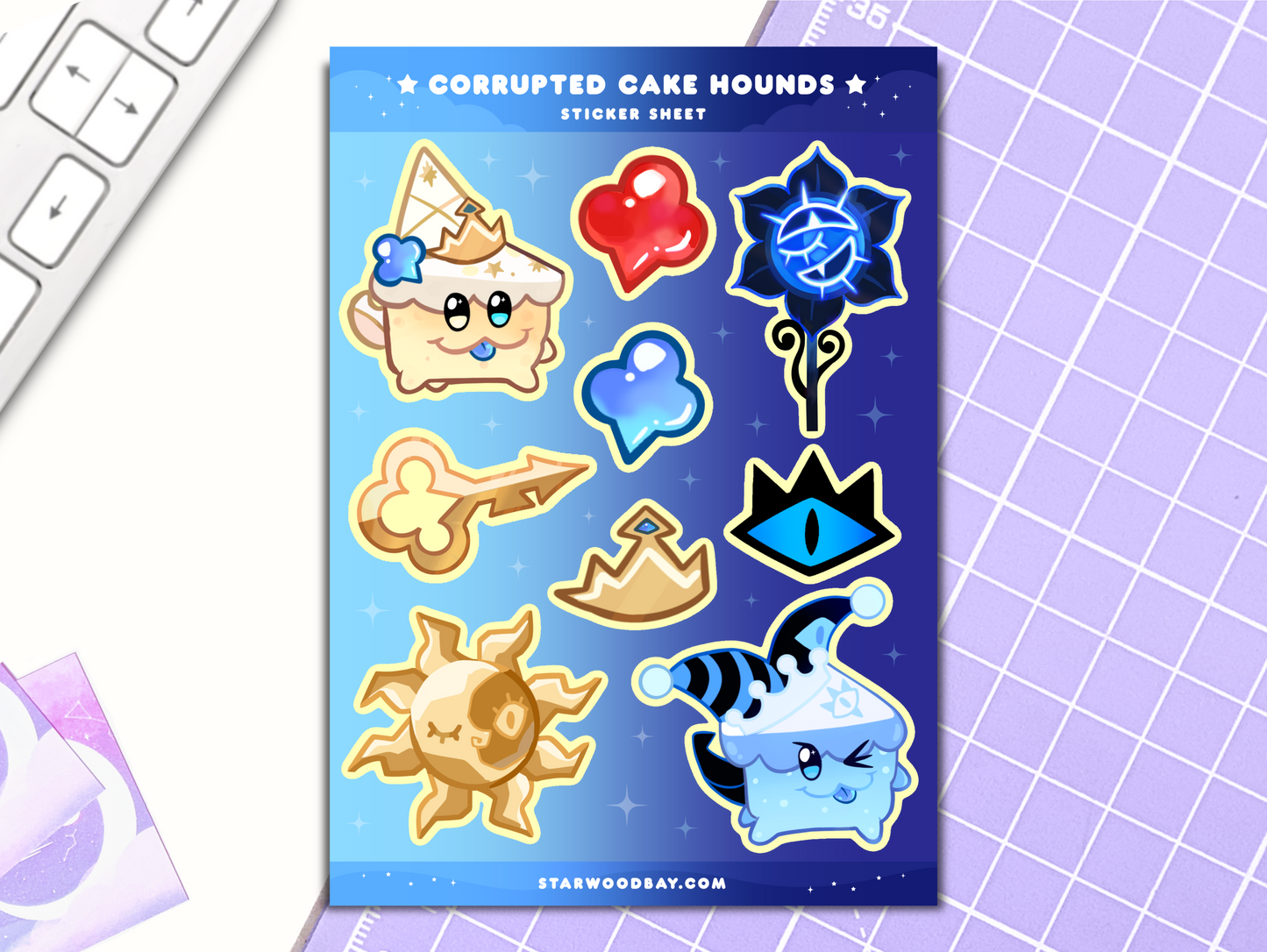 Cake Hound Sticker Sheet