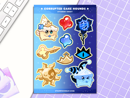 Cake Hound Sticker Sheet