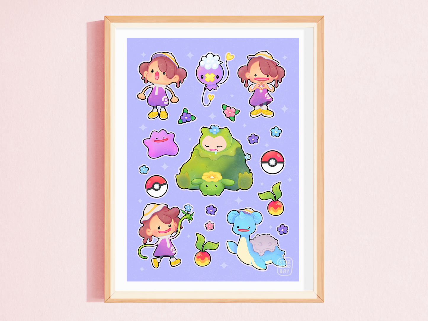 P0k0pia Girl Art Print