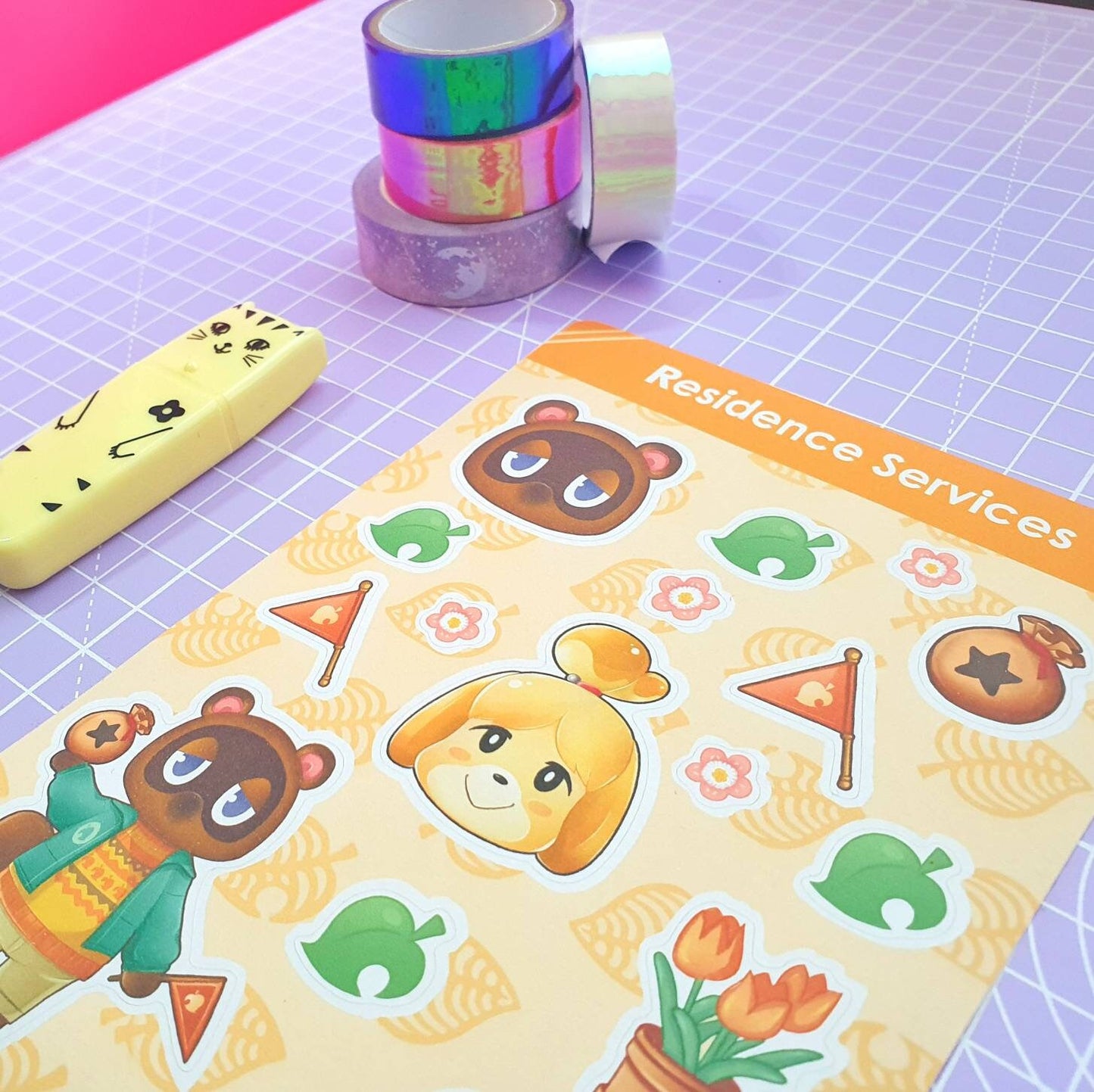 Animal Crossing Residence Services Sticker Sheet