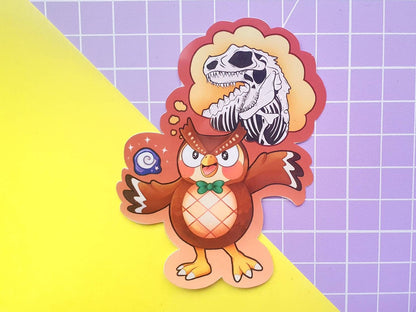 Blathers Fossils Vinyl Sticker