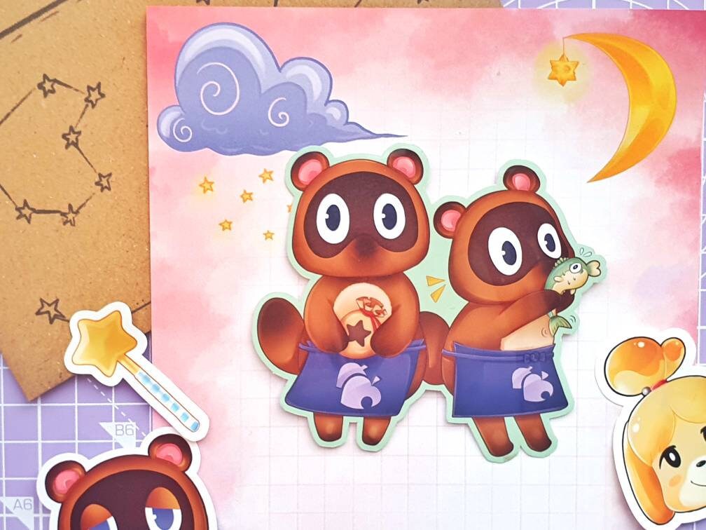 Animal Crossing Timmy & Tommy Nook Vinyl Sticker