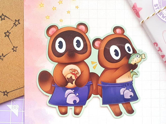 Animal Crossing Timmy & Tommy Nook Vinyl Sticker