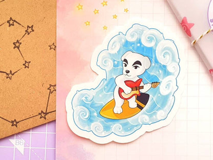 KK Slider Surfin Vinyl Sticker