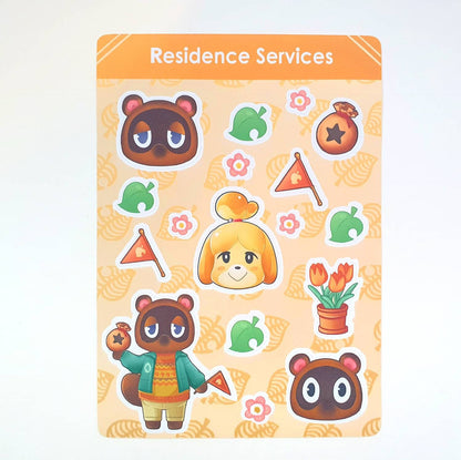 Animal Crossing Residence Services Sticker Sheet