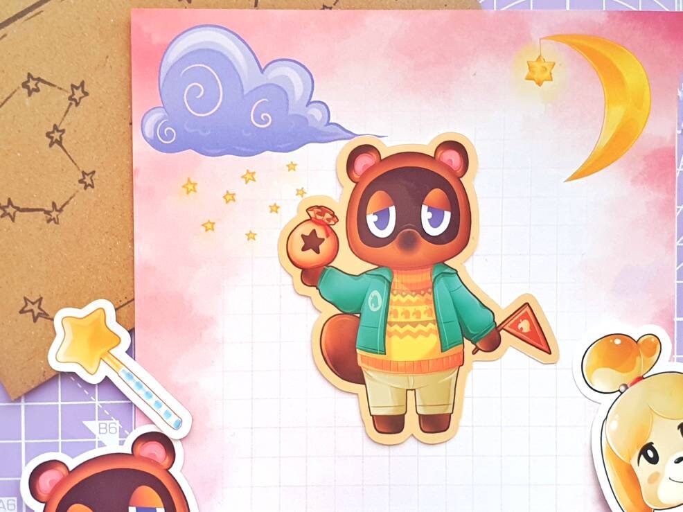 Tom Nook Vinyl Sticker