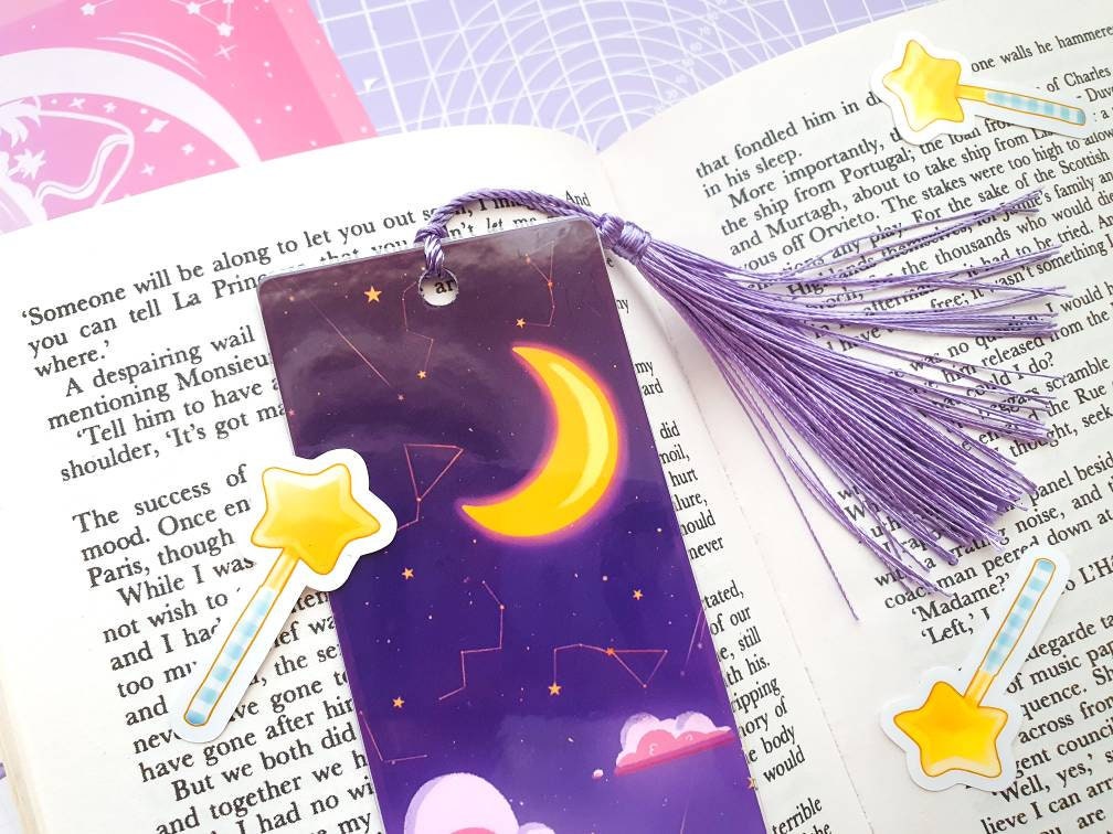 Celeste Starry Sky Animal Crossing Bookmark