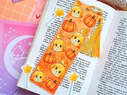 Isabelle Autumn Pumpkin Bookmark