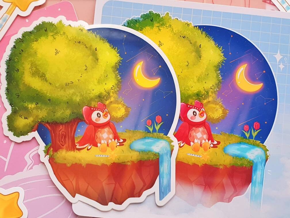 Celeste Floating Island Vinyl Sticker