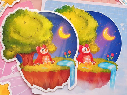 Celeste Floating Island Vinyl Sticker