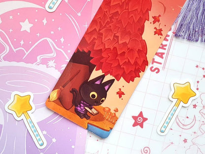 Kiki Cosy Reading Autumn Bookmark