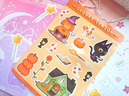 Animal Crossing Autumn Spooky Season Sticker Sheet