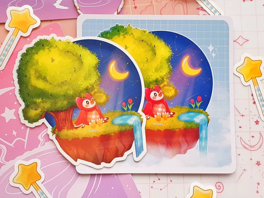 Celeste Floating Island Vinyl Sticker