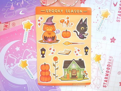 Animal Crossing Autumn Spooky Season Sticker Sheet