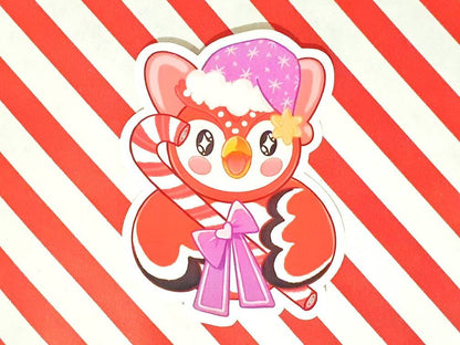 Festive Celeste Christmas Vinyl Sticker