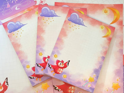 Celeste Starry Sky Animal Crossing Notepad