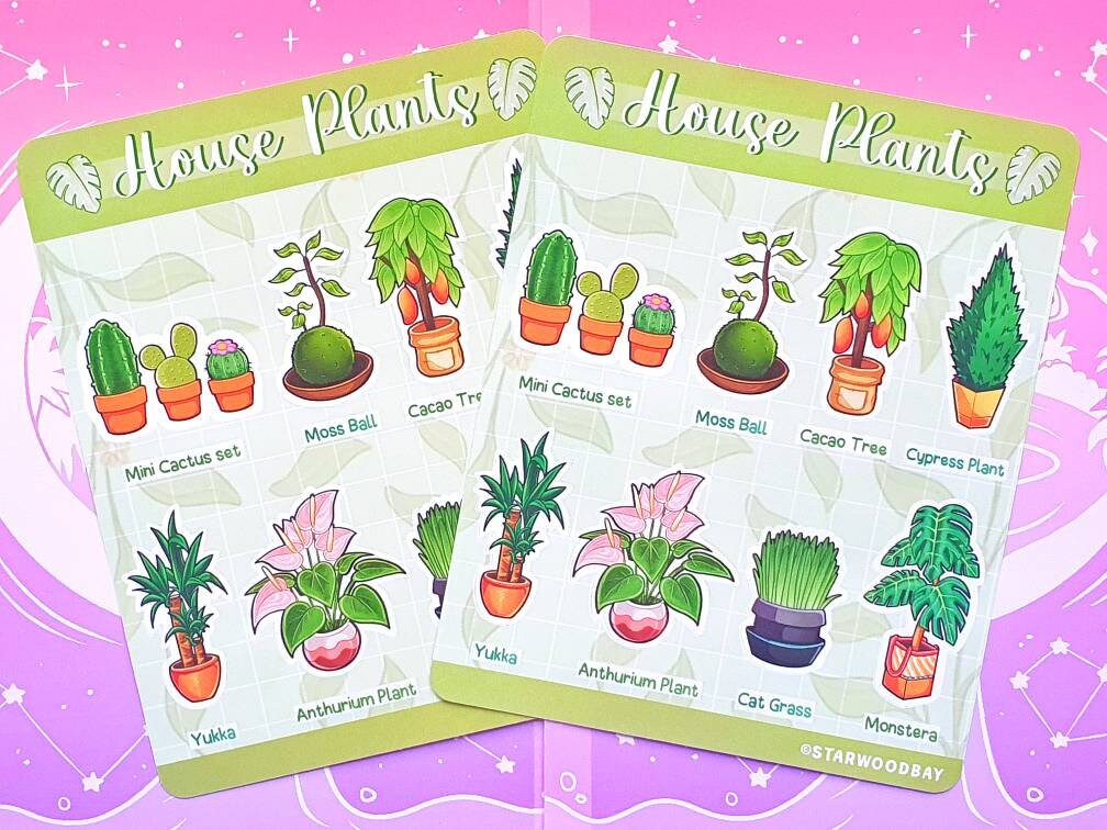 House Plants Sticker Sheet