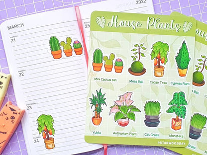 House Plants Sticker Sheet