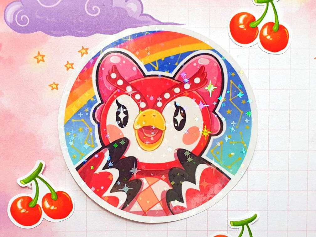 Celeste Rainbow Vinyl Holographic Sticker