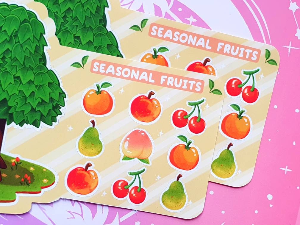 Seasonal Fruits Tree Sticker Sheet