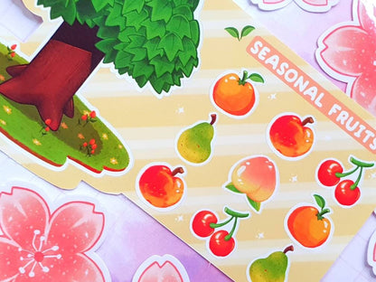 Seasonal Fruits Tree Sticker Sheet