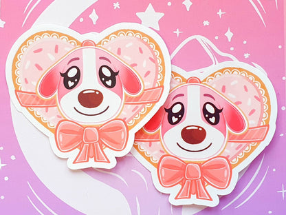 Cookie Pink Biscuit Vinyl Sticker