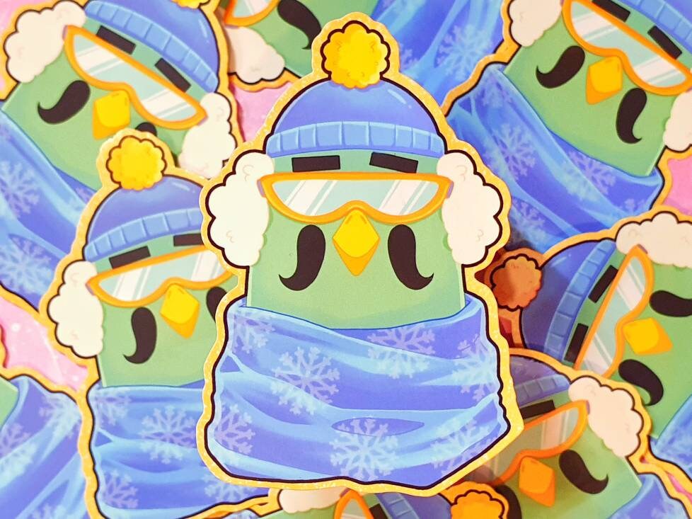 Brewster Winter Outfit Vinyl Sticker