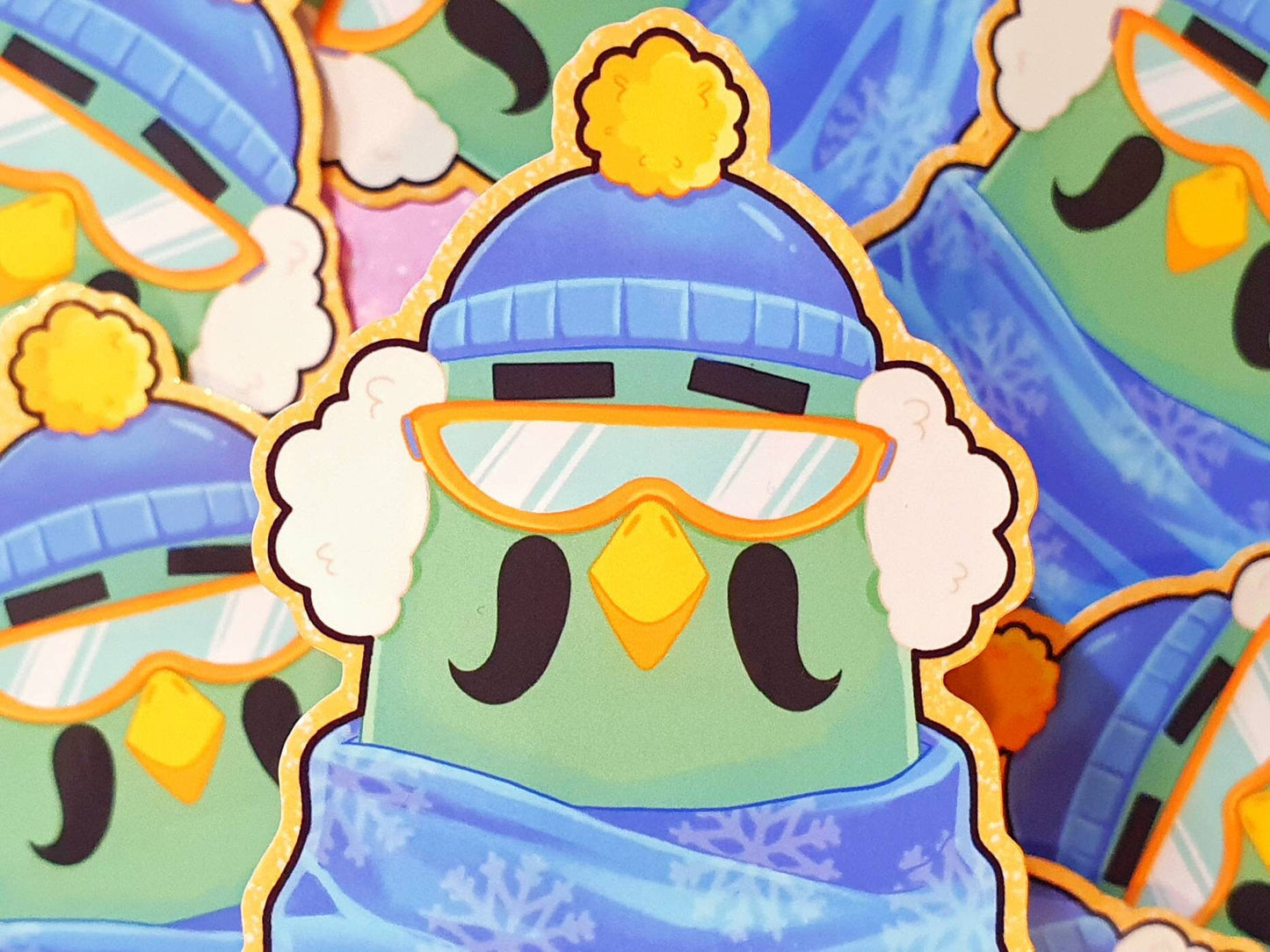 Brewster Winter Outfit Vinyl Sticker