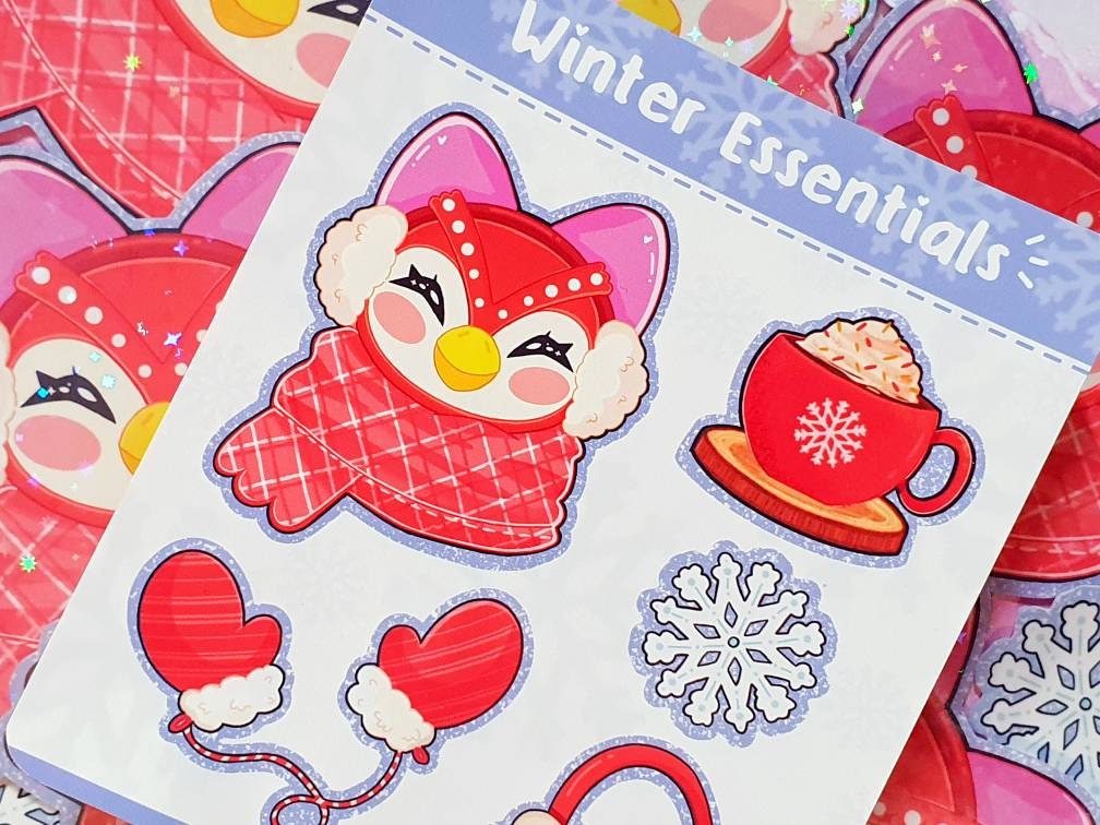 Celeste's Winter Essentials Sticker Sheet