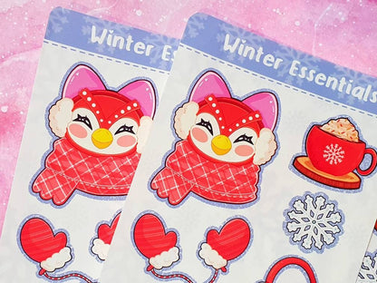 Celeste's Winter Essentials Sticker Sheet