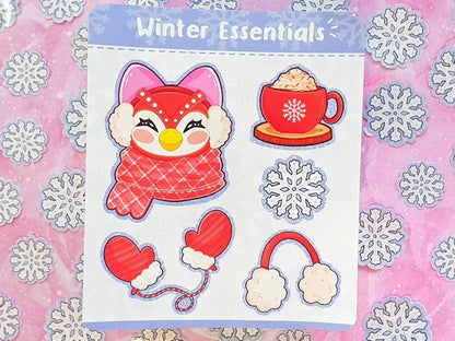 Celeste's Winter Essentials Sticker Sheet