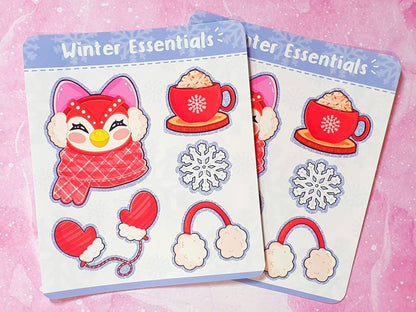 Celeste's Winter Essentials Sticker Sheet