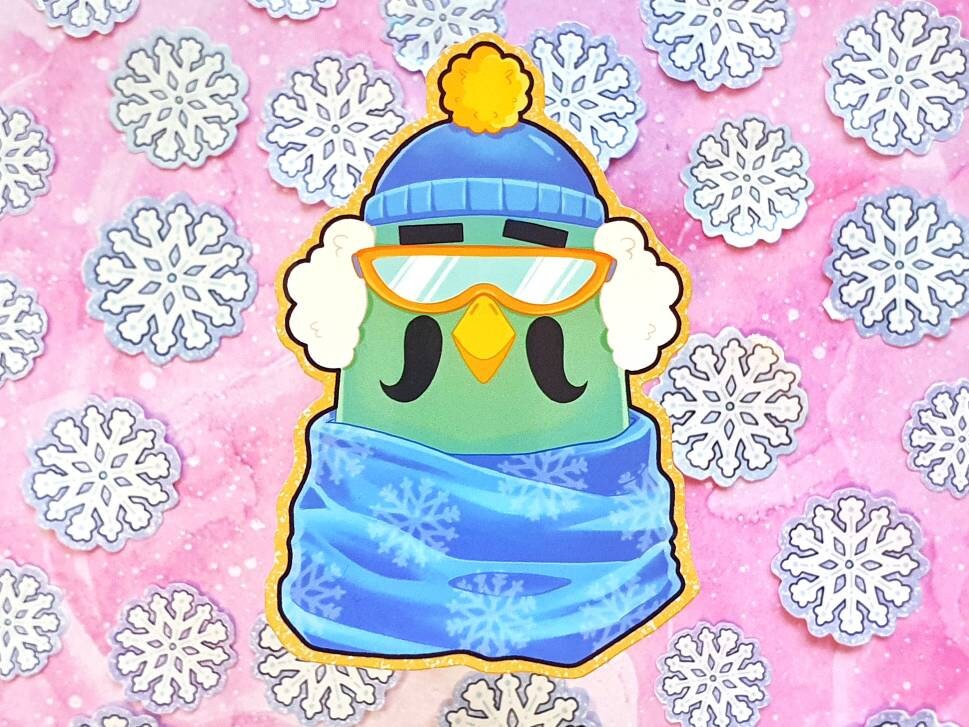 Brewster Winter Outfit Vinyl Sticker