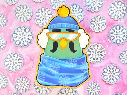 Brewster Winter Outfit Vinyl Sticker