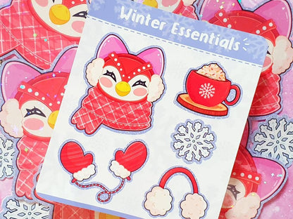 Celeste's Winter Essentials Sticker Sheet