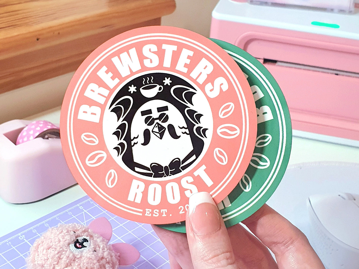 Brewsters Roost Logo Coaster Set