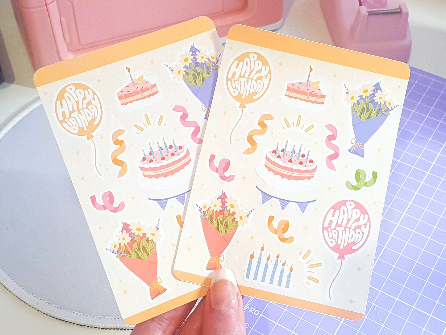 Happy Birthday Sticker Sheet