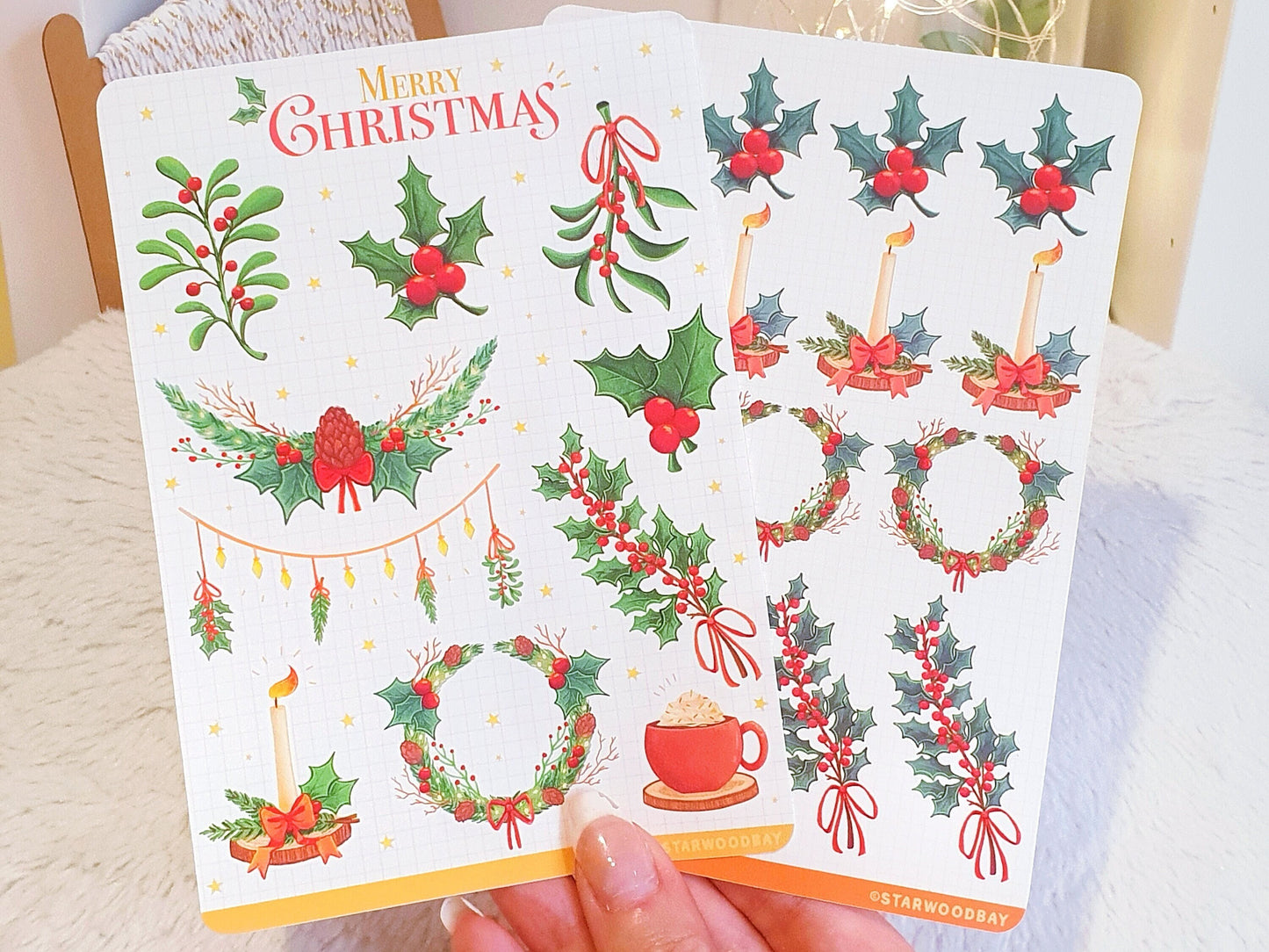 Merry Christmas Festive Sticker Sheet