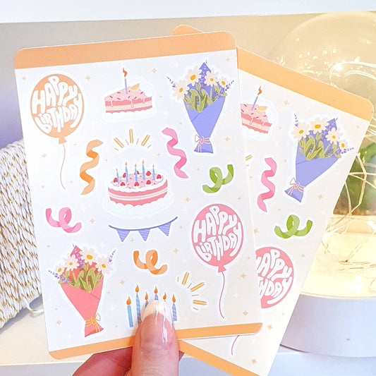 Happy Birthday Sticker Sheet