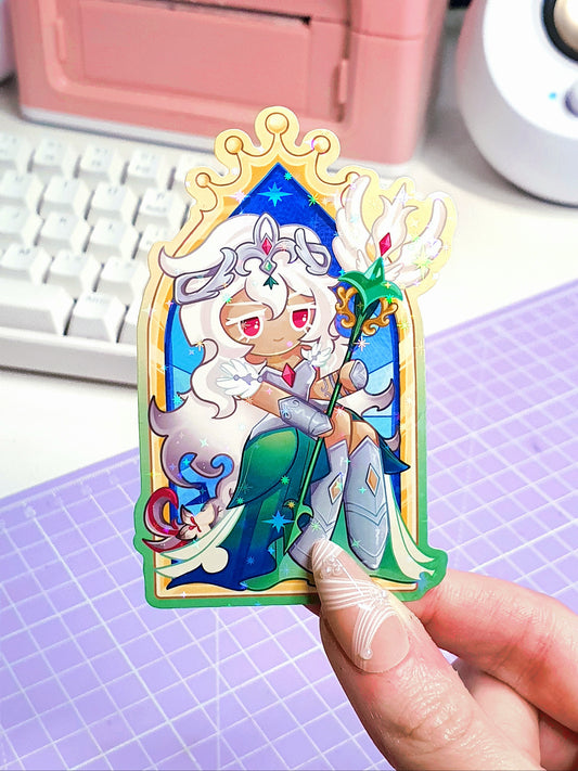 White Lily Waterproof Vinyl Sticker