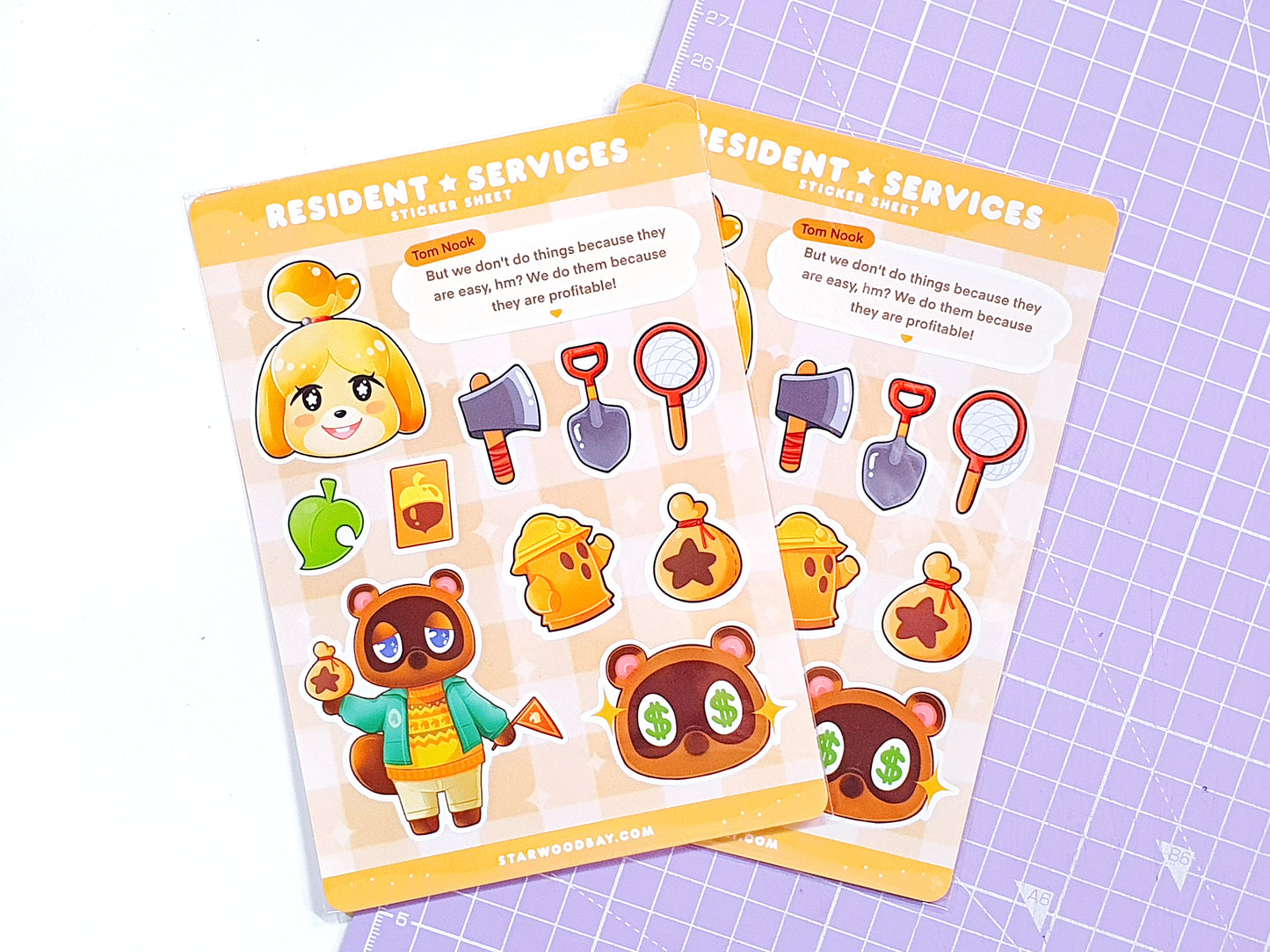 Animal Crossing Residence Services Sticker Sheet