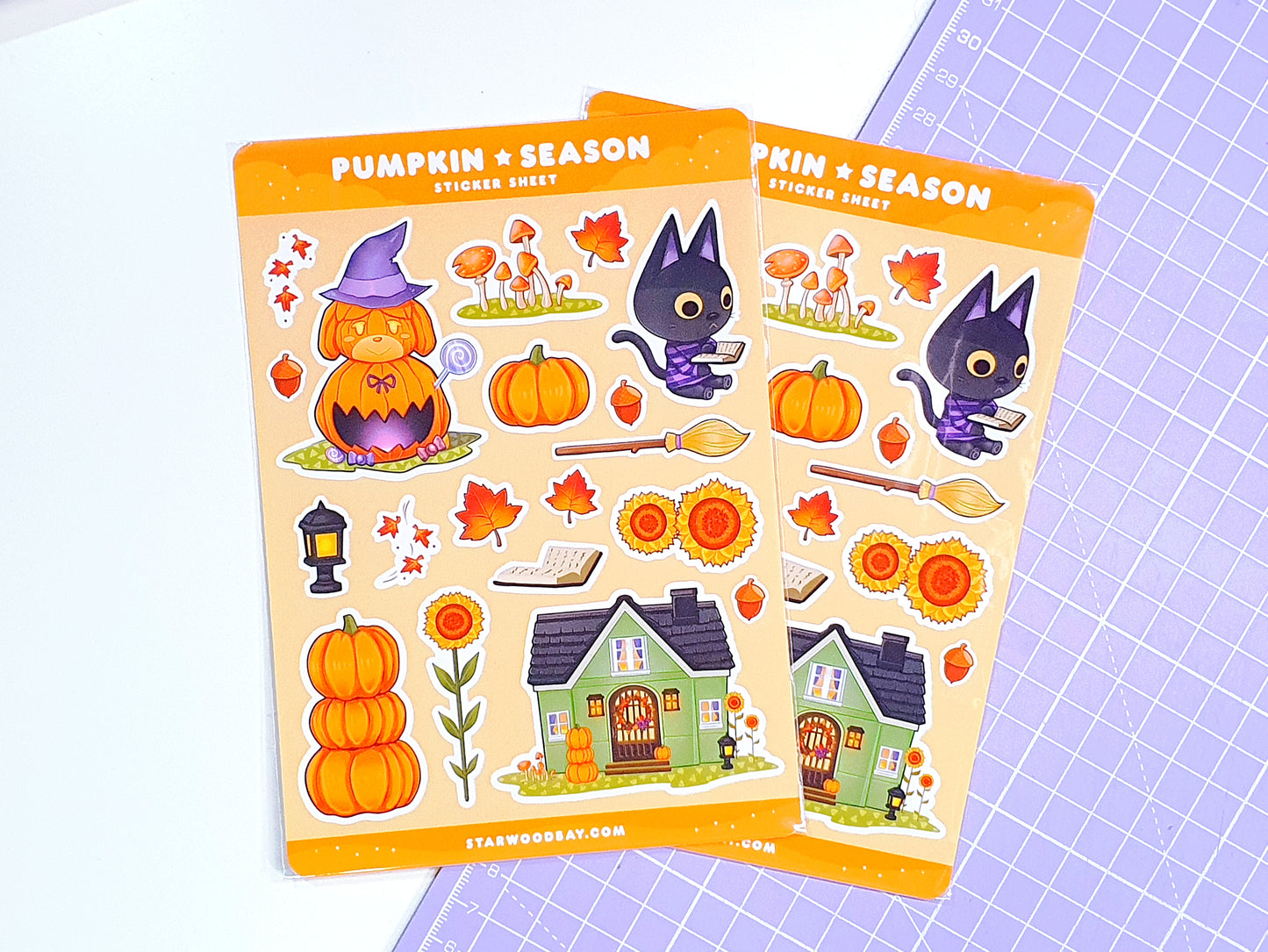 Animal Crossing Autumn Pumpkin Season Sticker Sheet