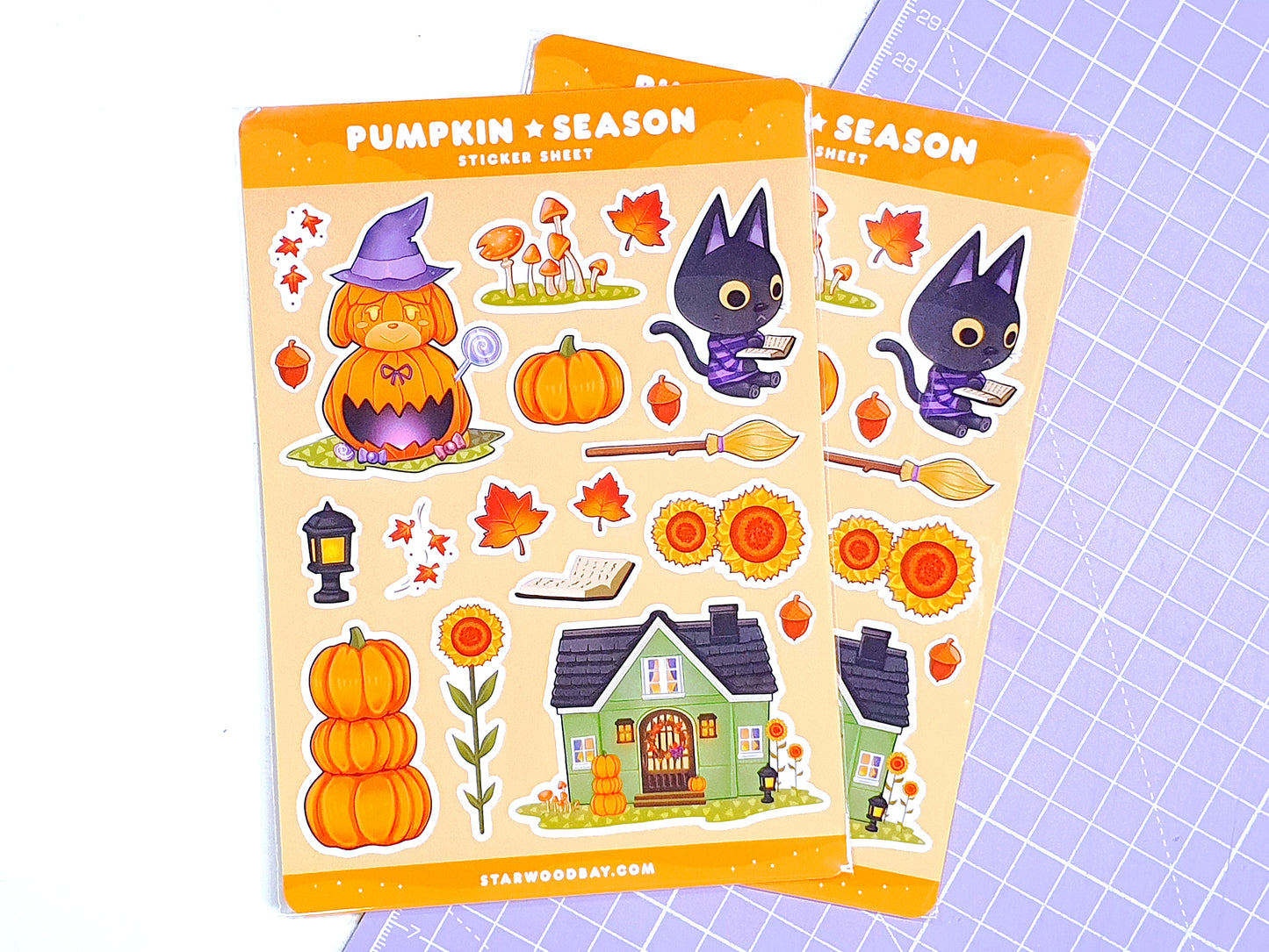 Animal Crossing Autumn Pumpkin Season Sticker Sheet